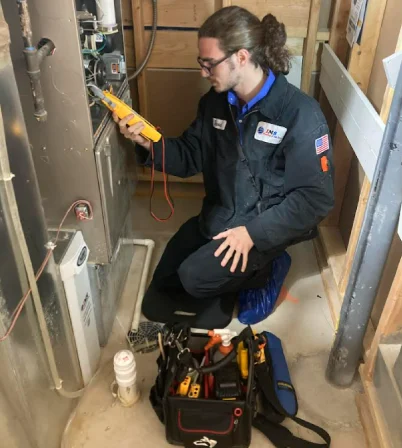 tech working on heating